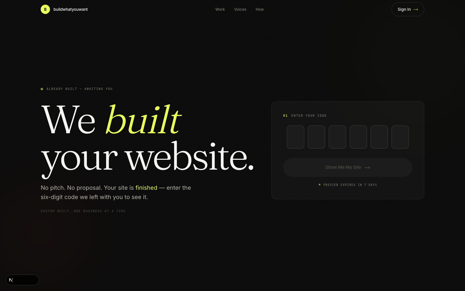 BuildWhatYouWant